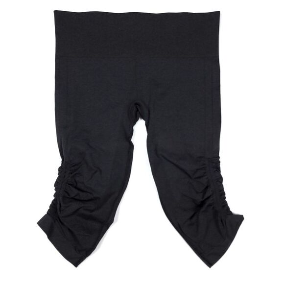 LULULEMON In The Flow Crop II Yoga Capri Leggings Heathered Inkwell Gray Boho 8 - Picture 1 of 5
